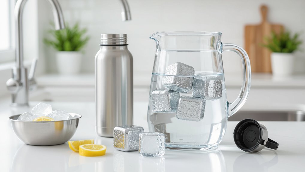 chill water using ice