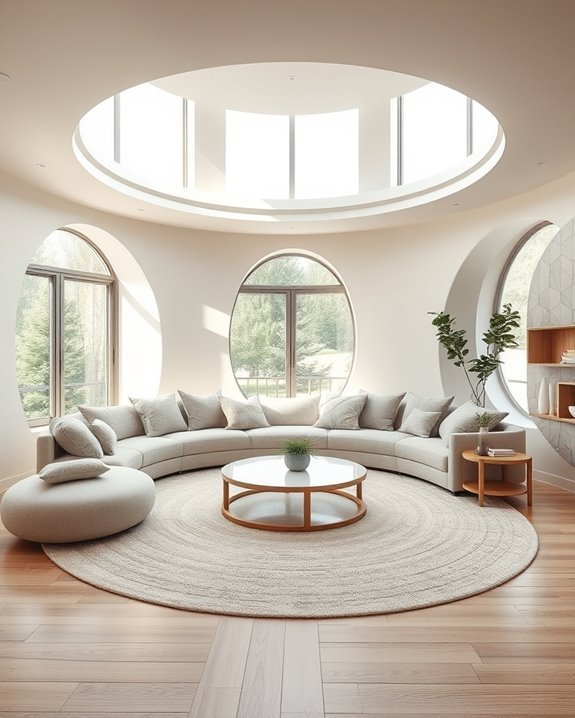 circular designs enhance spaces