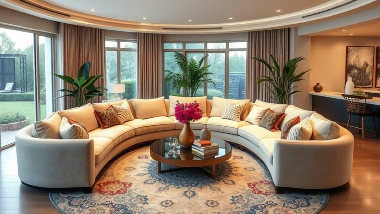 circular living room designs