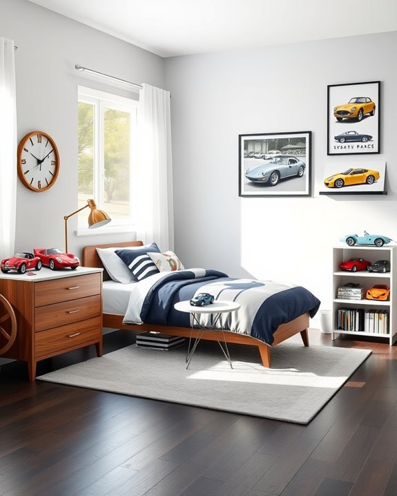 classic car themed decor