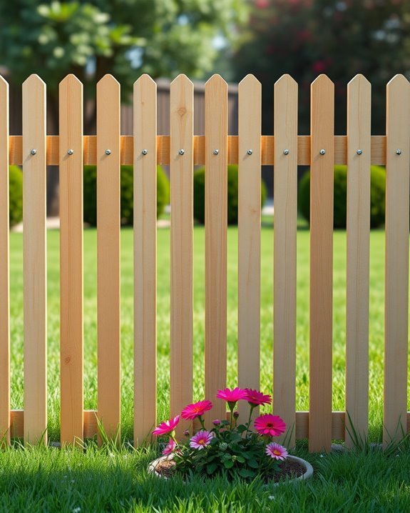 classic modern wood fencing