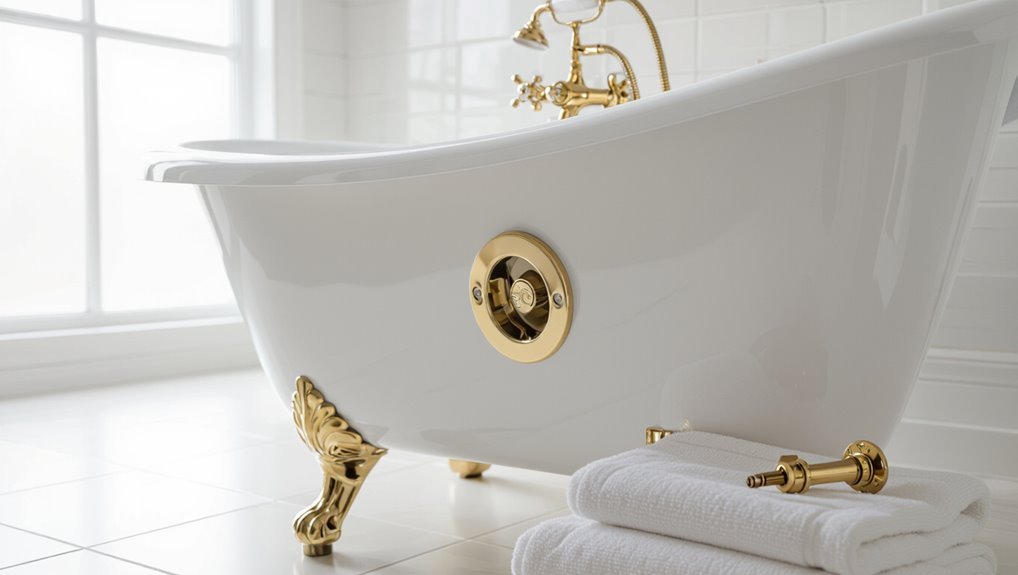 clawfoot tub drain importance