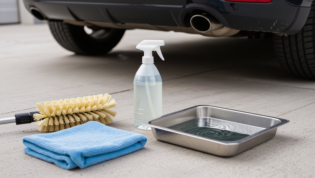 clean degrease scrub inspect