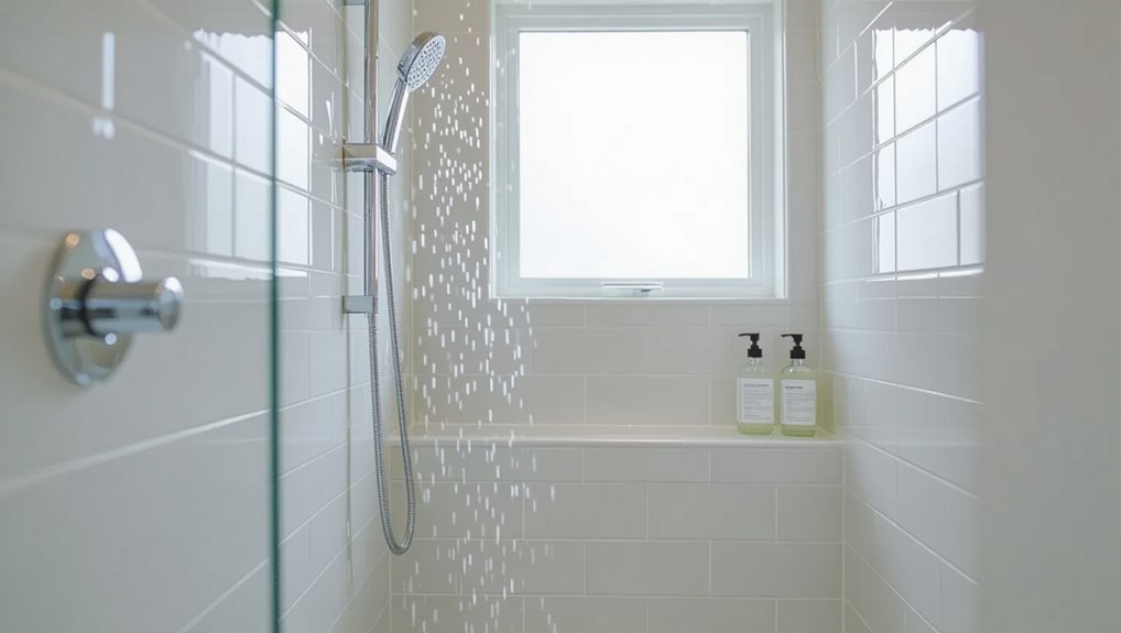 clean pristine shower standards
