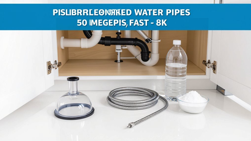 clear kitchen and bathroom drains