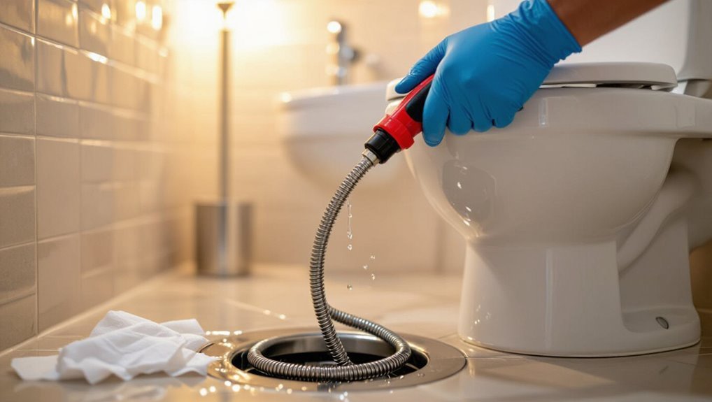 clear stubborn toilet clogs