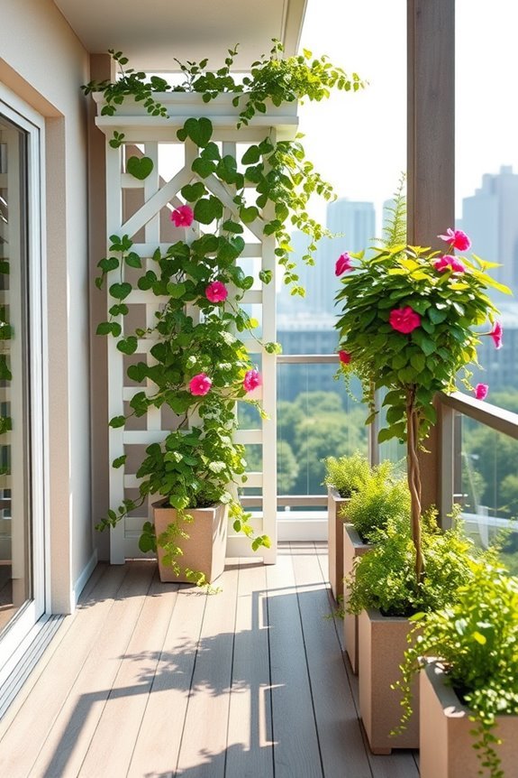climbing plants enhance balconies