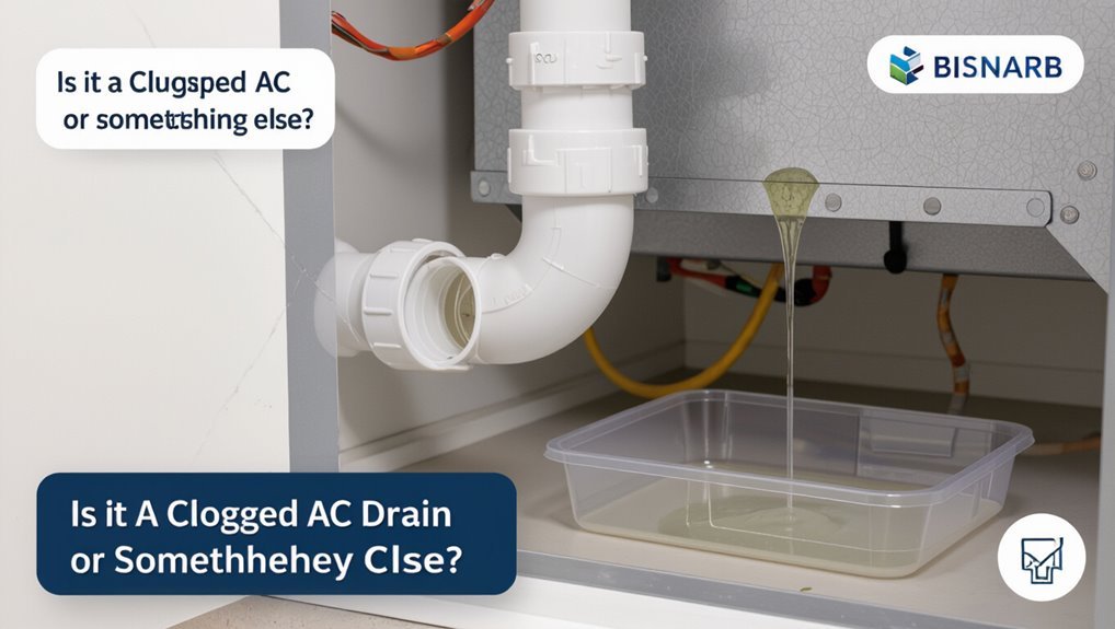 clogged drain vs malfunctioning ac