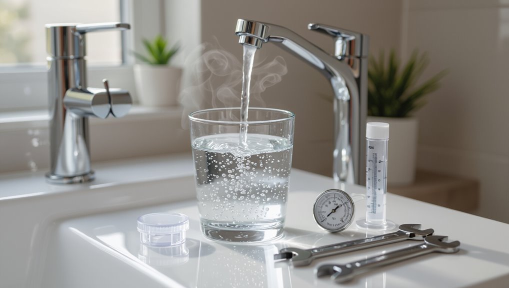 cloudy hot water causes