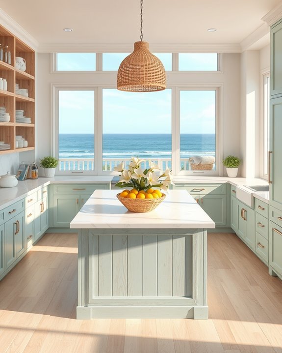 coastal inspired kitchen retreat