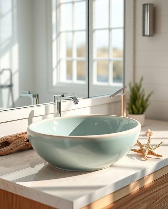 coastal tranquility bathroom design