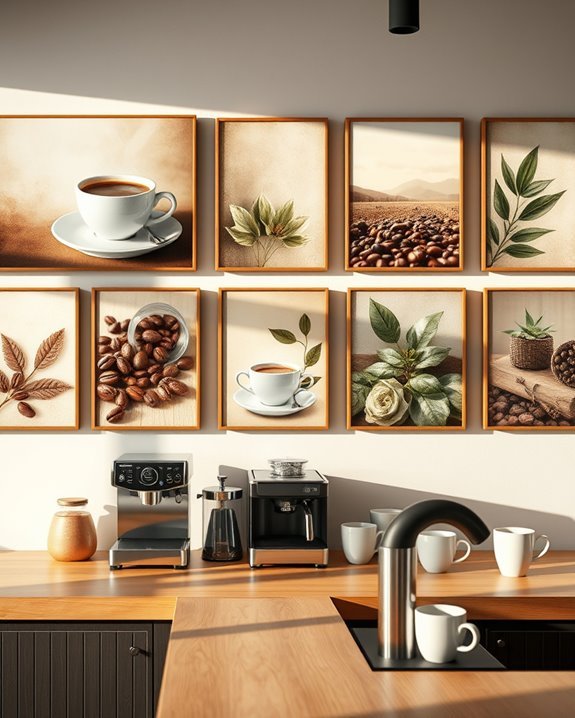 coffee art canvas decor