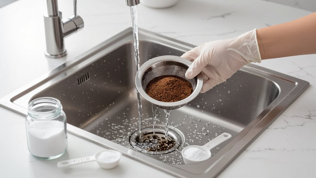 coffee grounds cause clogs
