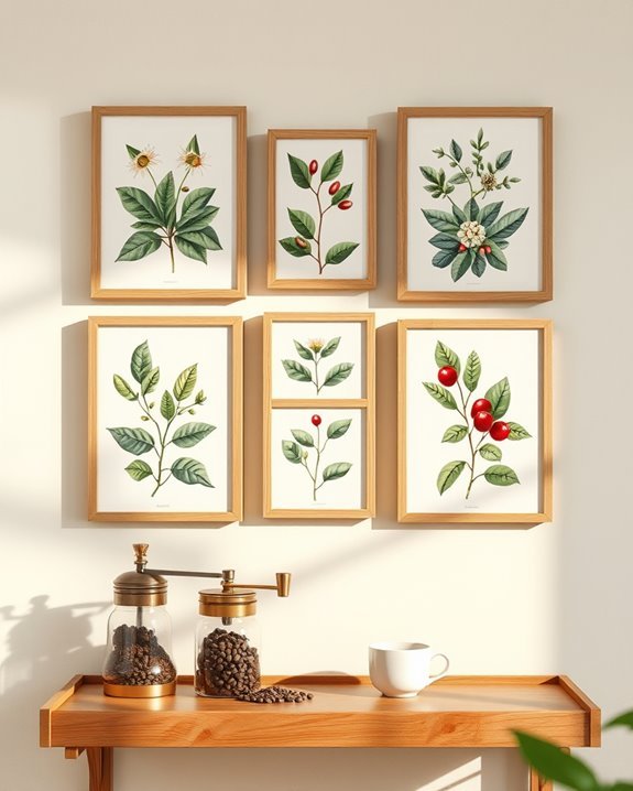 coffee plant wall art