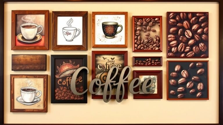 coffee themed wall decor ideas
