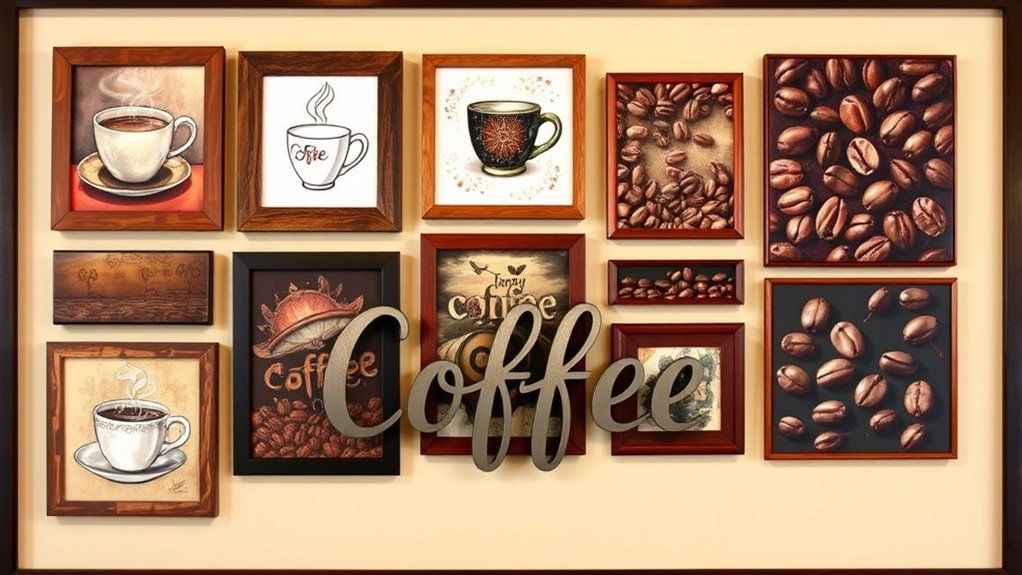 coffee themed wall decor ideas