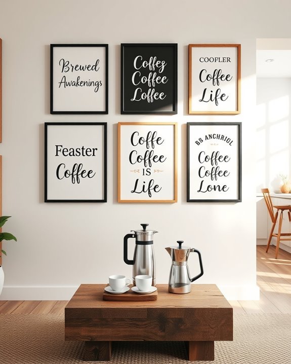 coffee typography artworks energize