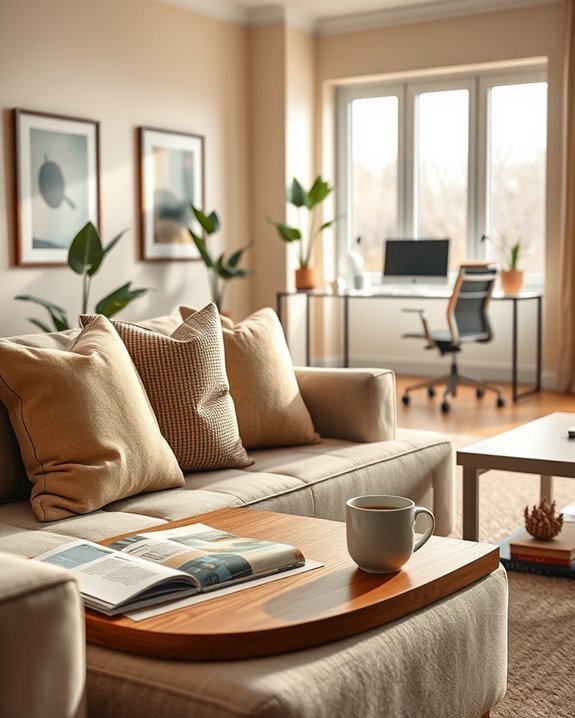 cohesive home office design