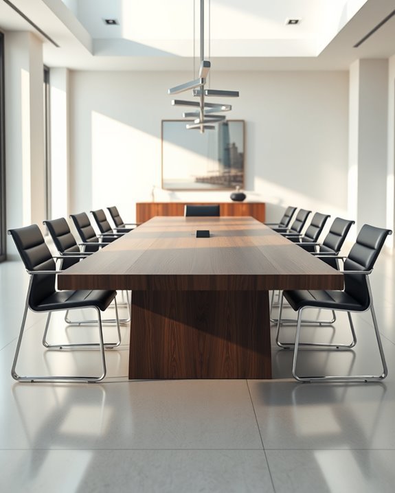 collaborative workspace meeting table