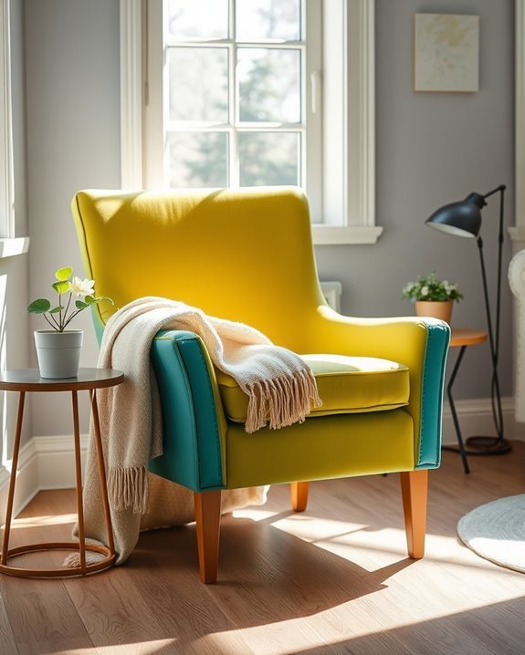 colorful accent chairs makeover