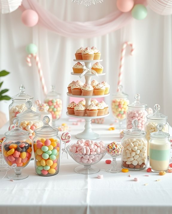 colorful candy themed decor