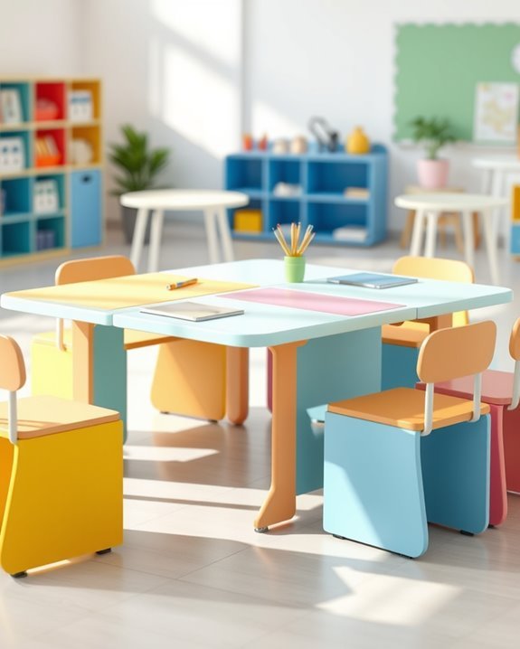 colorful flexible study units