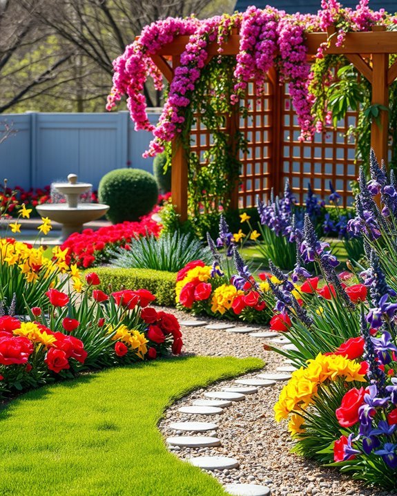 colorful floral paradise creation