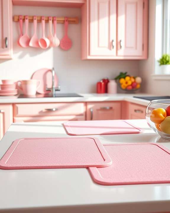 colorful practical kitchen mats