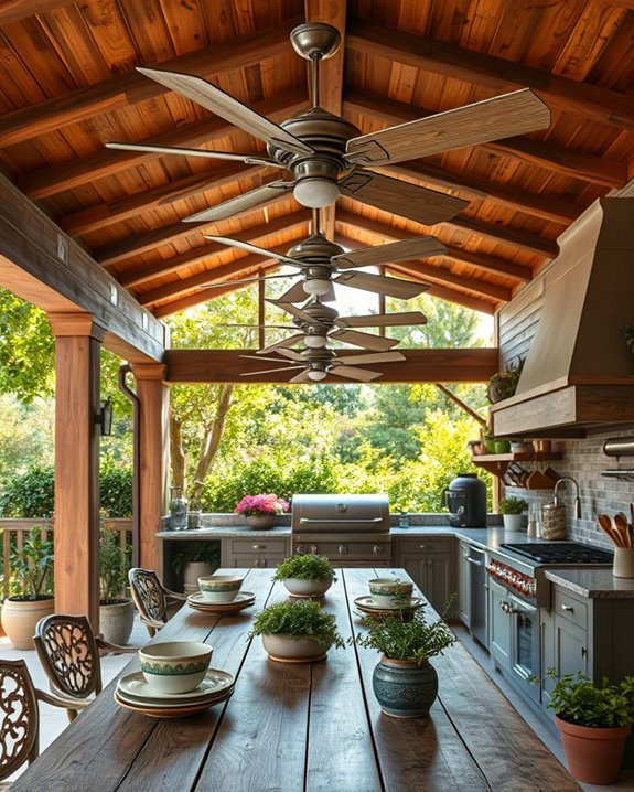comfortable outdoor dining atmosphere