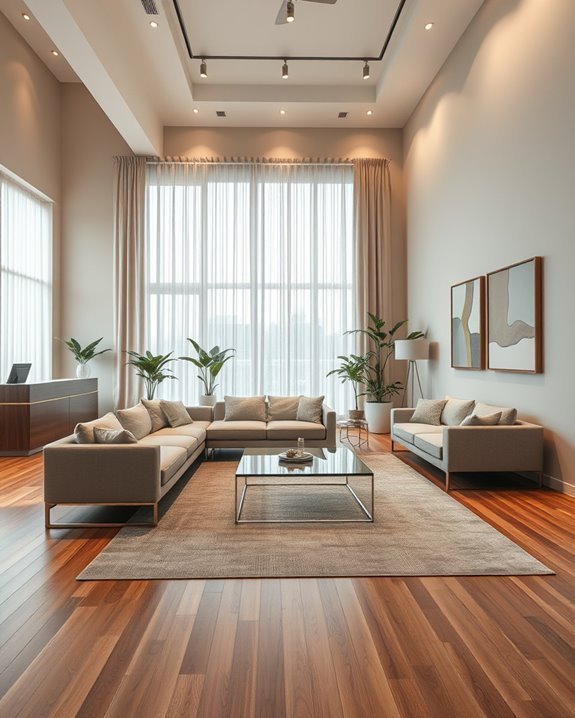 comfortable stylish inviting waiting area