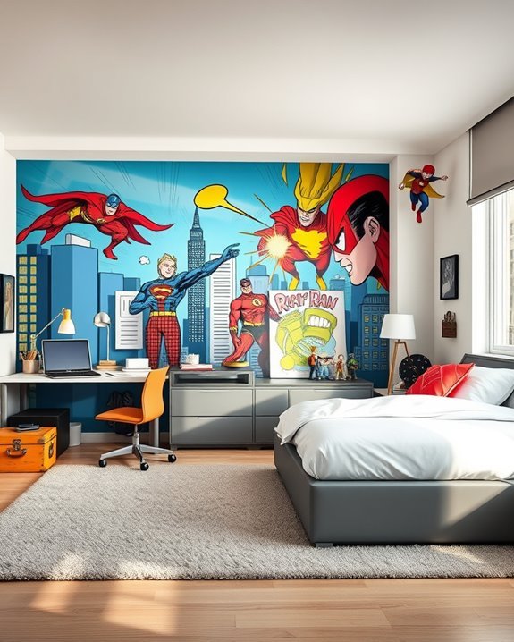 comic book room transformation