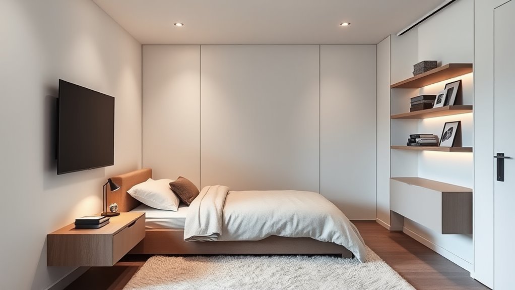 compact bedroom tv solutions