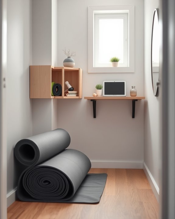 compact fitness space organization