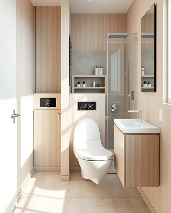 compact fixtures enhance functionality