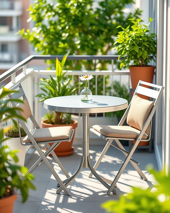 compact outdoor dining furniture