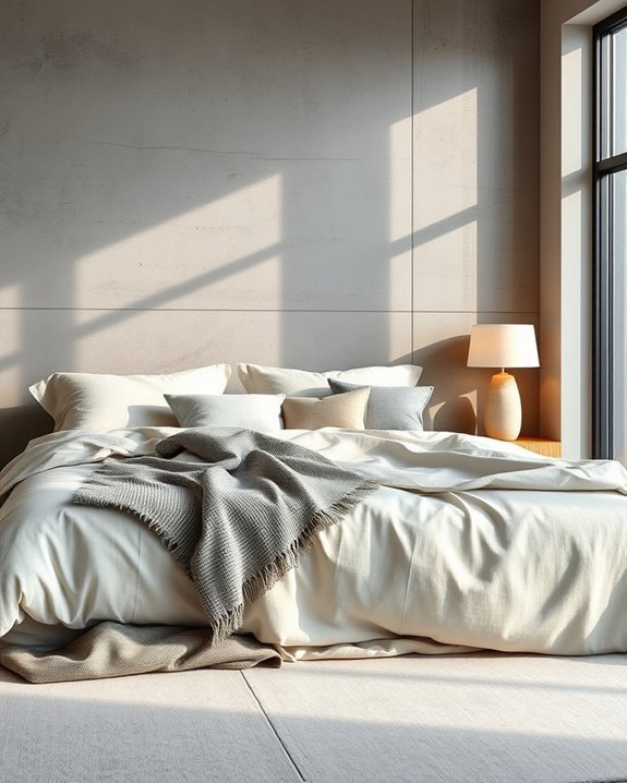 concrete and fabric harmony