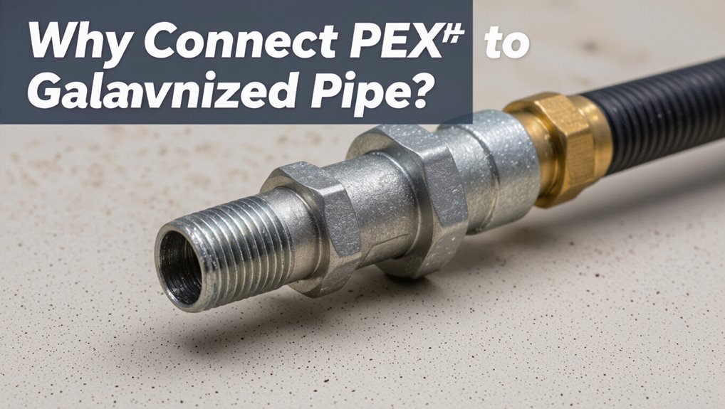 connect pex to galvanized