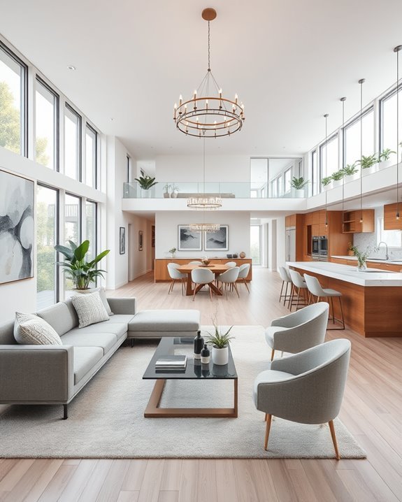 connected spacious living environment