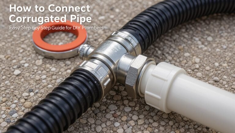 connecting corrugated pipe guide