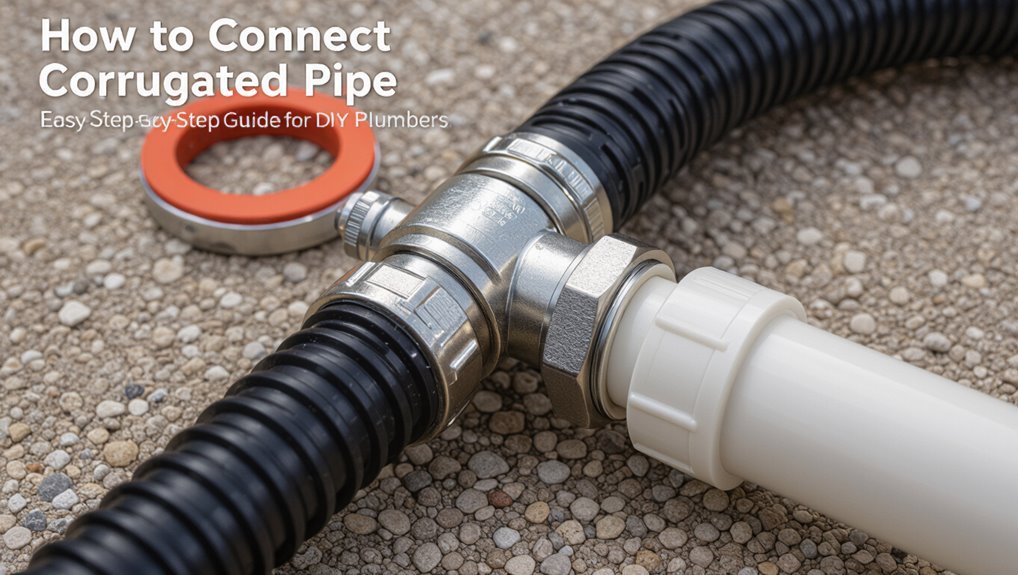 connecting corrugated pipe guide