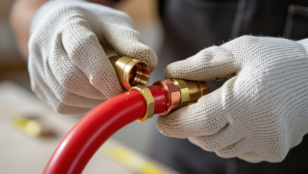 connecting pex pipe fittings