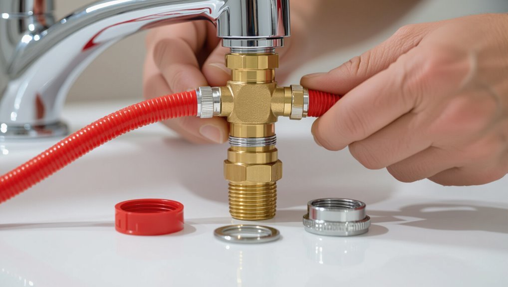 connecting pex to valve