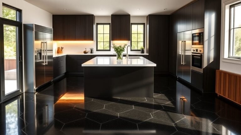 contemporary black kitchen designs
