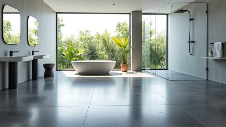 contemporary concrete bathroom designs