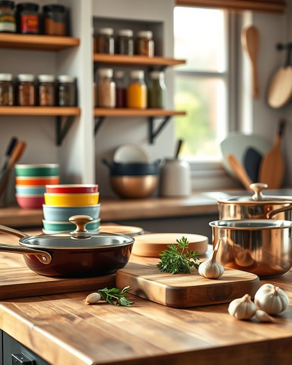 cookware as stylish decor