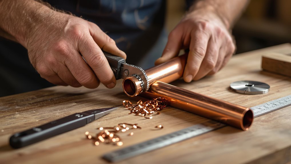 copper tube cutting guide
