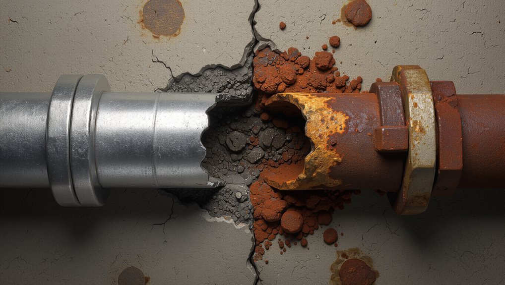 corroding galvanized pipe health risk