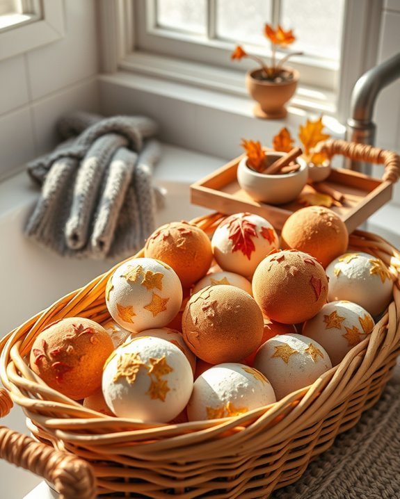 cozy autumn bath experience