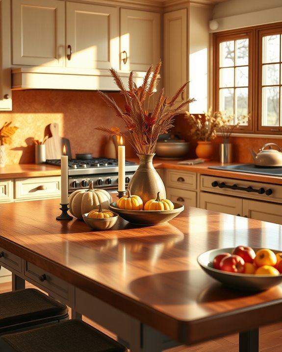 cozy autumn kitchen colors