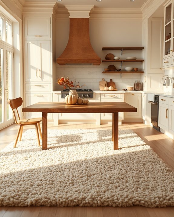 cozy autumn kitchen rugs